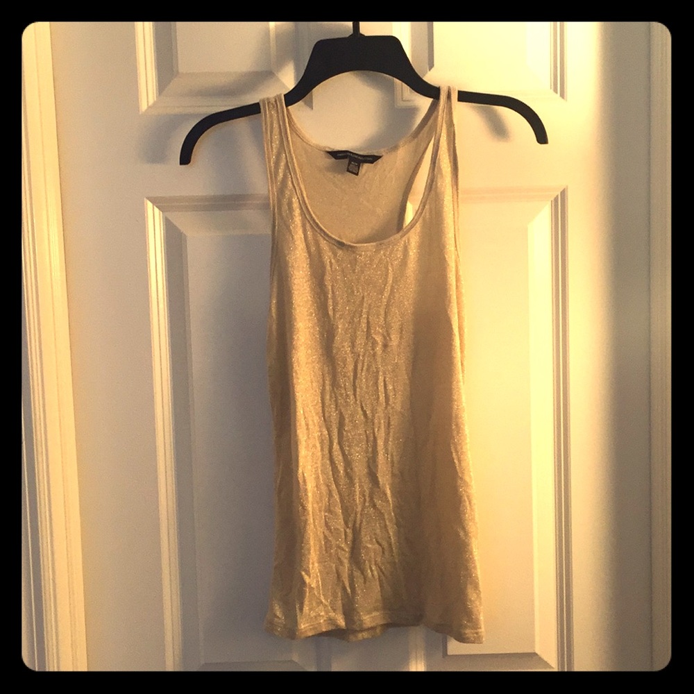 AE sparkly gold tank top!